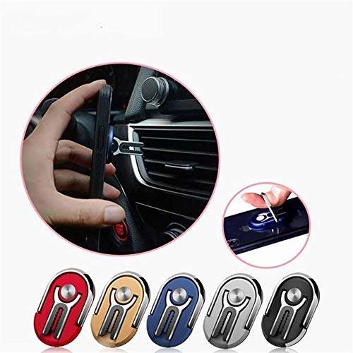 Soporte para teléfono de coche Sostenedor del teléfono móvil de usos múltiples de 360 ​​grados del coche Salida de aire de agarre del soporte del montaje de rotación n dedo magnético de consola de ani