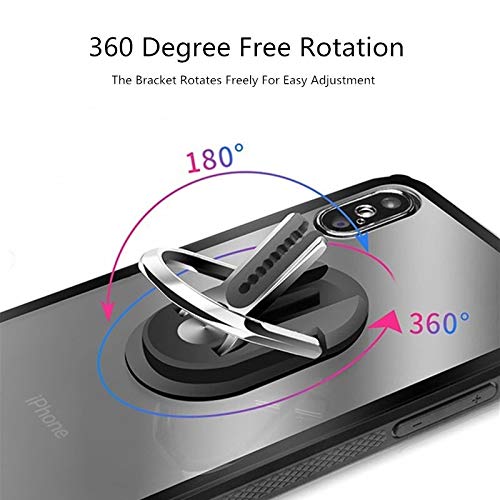 Soporte para teléfono de coche Sostenedor del teléfono móvil de usos múltiples de 360 ​​grados del coche Salida de aire de agarre del soporte del montaje de rotación n dedo magnético de consola de ani