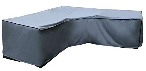 SORARA Funda Protectora Sofá de la Esquina, Gris, 300x300x98x70 cm