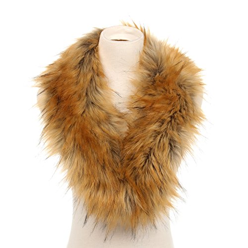 soul young para bufandas De piel de zorro falso de Mujeres de invierno(80cm,Natural)