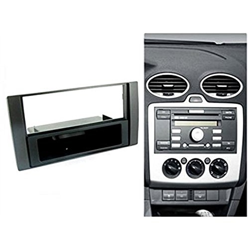 Sound-way Kit Montage Autoradio, Marco 1 DIN Radio de Coche, Adaptador Antena, Cable Adaptador Conector ISO, Llaves Desmontaje Compatible con Ford Galaxy, Fiesta, Focus, C-MAX, S-MAX, Transit