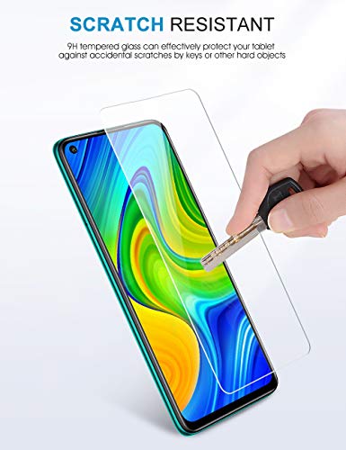 SPARIN [2 Pack Cristal Templado Xiaomi Redmi Note 9, Protector Pantalla Xiaomi Redmi Note 9 con [Alta Definicion] [Sin Burbujas] [Anti-Huella Digital] [2.5D Borde Redondo]