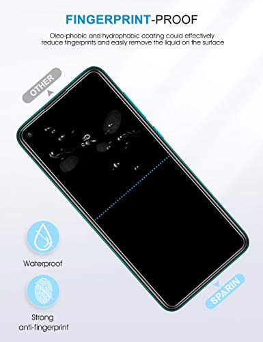 SPARIN [2 Pack Cristal Templado Xiaomi Redmi Note 9, Protector Pantalla Xiaomi Redmi Note 9 con [Alta Definicion] [Sin Burbujas] [Anti-Huella Digital] [2.5D Borde Redondo]