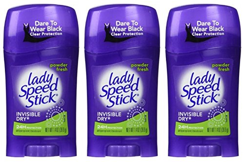 Speed Stick Lady invisibile secco antitraspirante/deodorante. Neve fresca, 1,4 Oncia (3-Pack)
