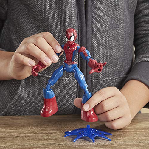 Spider-Man- Bend And Flex Figura 15 cm (Hasbro E76865X0) , color/modelo surtido