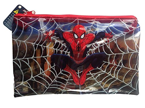 Spiderman Jumbo lápiz caso Marvel Ultimate Spider-Man Papelería lápiz soporte caso para la escuela y oficina 24 cm/9,5 "