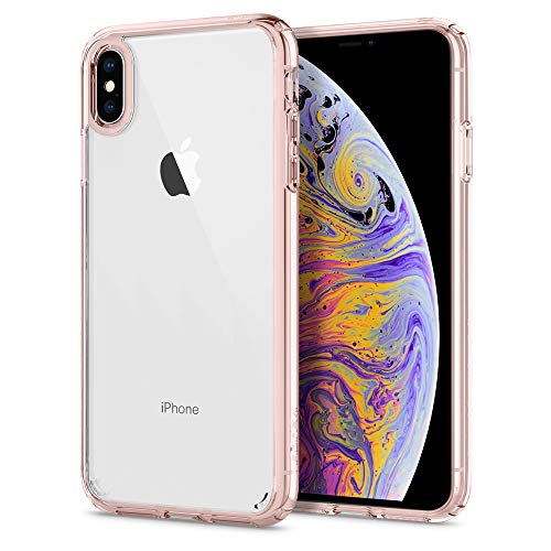 Spigen Ultra Hybrid Funda iPhone XS MAX (6.5") con Tecnología de cojín de Aire y protección híbrida de la Gota para iPhone XS MAX 6.5" (2018) - Rose Crystal