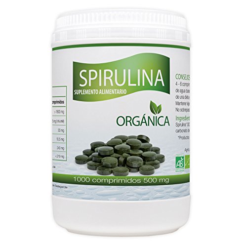 Spirulina Orgánica 500mg - 1000 comprimidos