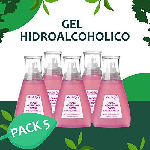 Spray Desinfectante Manos 120 ML | Alcohol 70% | PACK 5 UDS | Gel Desinfectante Manos | Gel Hidroalcoholico Manos Pequeño | Aloe Vera Glicerina Hidroalcohol