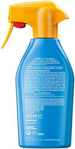 Spray solar Nivea Sun Factor 30 con gatillo, protección y bronceado, 300 ml