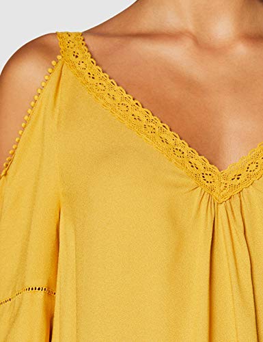 Springfield 5.Pc.Top Offshoulder-C/04 Blusa, Amarillo (Yellow 4), 42 (Tamaño del Fabricante: 42) para Mujer