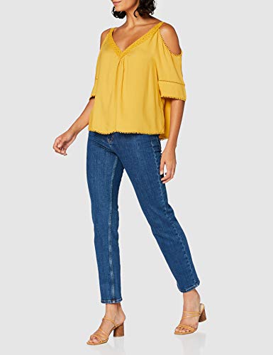 Springfield 5.Pc.Top Offshoulder-C/04 Blusa, Amarillo (Yellow 4), 42 (Tamaño del Fabricante: 42) para Mujer