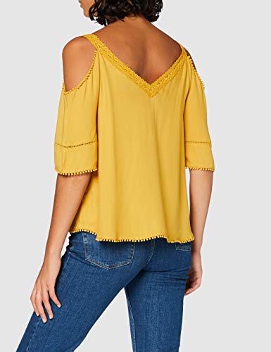 Springfield 5.Pc.Top Offshoulder-C/04 Blusa, Amarillo (Yellow 4), 42 (Tamaño del Fabricante: 42) para Mujer