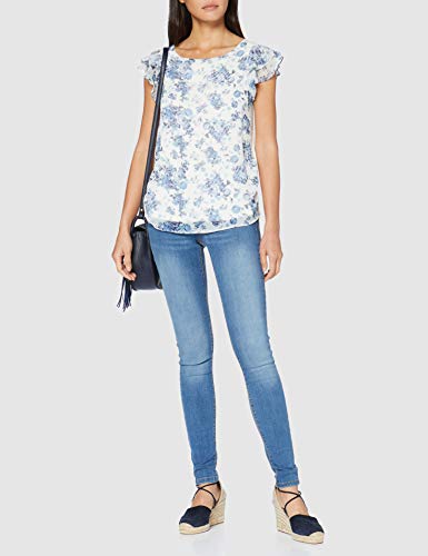 Springfield T-S MC Moda-C/98 Camiseta, Multicolor (Multicoloured 98), 38 (Tamaño del Fabricante: M) para Mujer