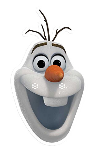 Star Cutoutes toutes Stsm170 - Máscara de Olaf para adulto, diseño de Frozen
