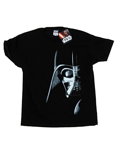 Star Wars niños Darth Vader Face Camiseta 12-13 years Negro