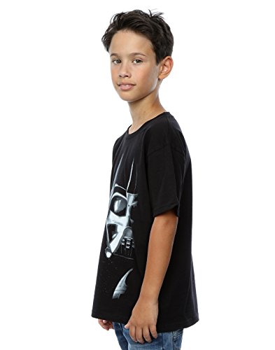 Star Wars niños Darth Vader Face Camiseta 12-13 years Negro