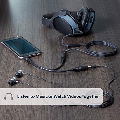 StarTech MUY1MFF - Cable de Audio Divisor (3.5 mm, 15 cm), Negro