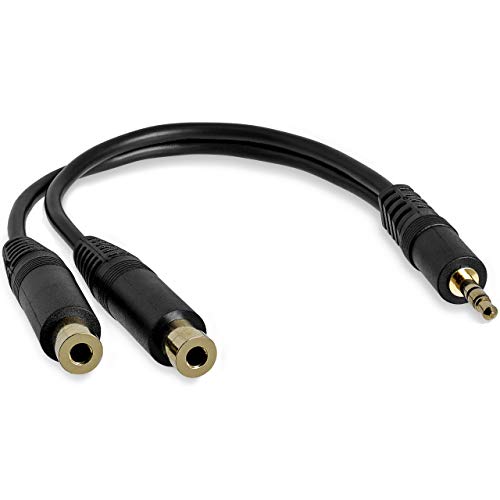 StarTech MUY1MFF - Cable de Audio Divisor (3.5 mm, 15 cm), Negro