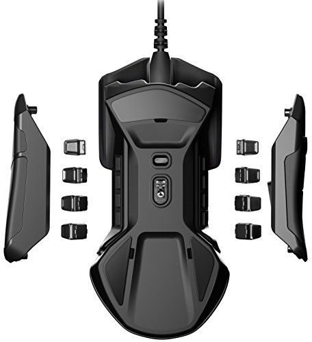 SteelSeries Rival 600, Ratón para juegos, Sensor óptico dual TrueMove3+, Distancia de elevación 0.05, Sistema de peso