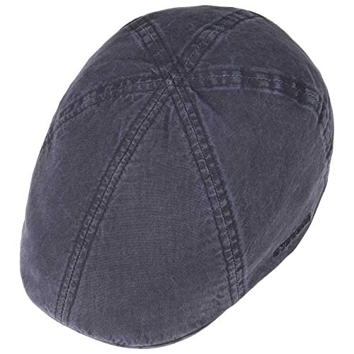 Stetson Gorra de Algodón Orgánico Texas Hombre - Gorro Ivy con Visera Primavera/Verano - XL (60-61 cm) Azul