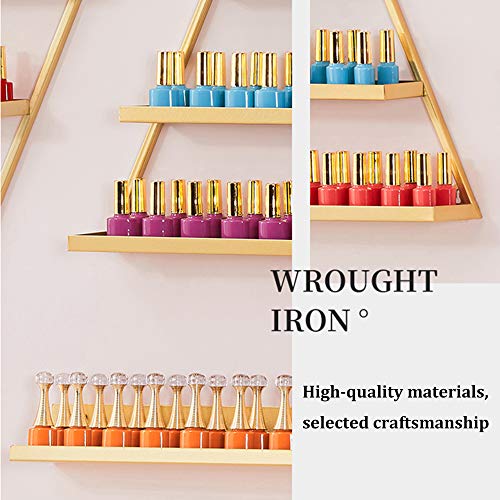 Storage rack. Organizador de Esmalte de Uñas para Montaje en Pared，5 Capas De Aceite Esencial en La Tienda de Salón/Expositor de Esmalte de Uñas，Estantería Combinada de Perfumería/Cosmética