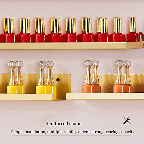 Storage rack. Organizador de Esmalte de Uñas para Montaje en Pared，5 Capas De Aceite Esencial en La Tienda de Salón/Expositor de Esmalte de Uñas，Estantería Combinada de Perfumería/Cosmética