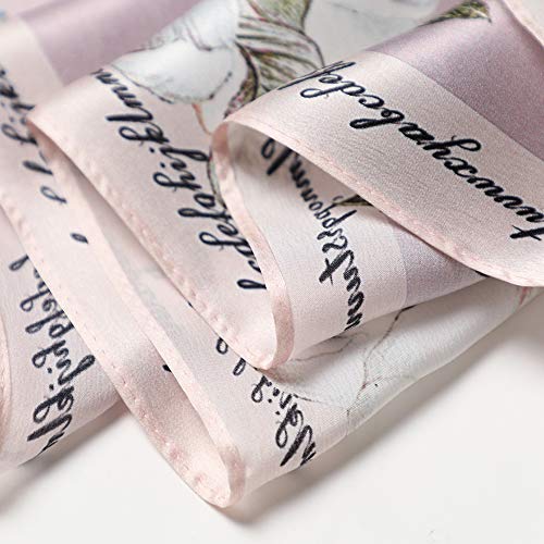 STORY OF SHANGHAI Bufandas de 100% Seda Flores de Morera Grande Mujer Chal Wraps Estolas Madre y dama regalos de gama alta Regalo