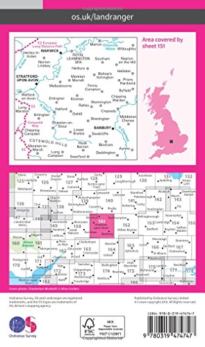 Stratford-Upon-Avon, Warwick & Banbury (OS Landranger Active Map)