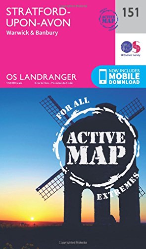 Stratford-Upon-Avon, Warwick & Banbury (OS Landranger Active Map)