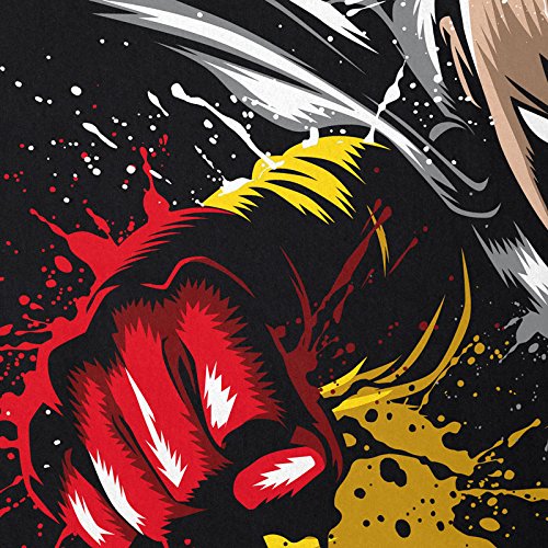 style3 Saitama Punch Camiseta para Hombre T-Shirt One Anime Manga, Talla:L