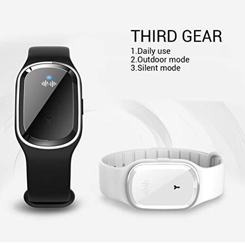 Stylelove Pulsera Repelente de Mosquitos Bandas de Mosquitos Pulsera eléctrica antimosquitos ultrasónica Pulsera Ajustable para Acampar Senderismo