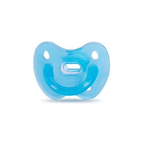 SUAVINEX Pack 2xChupete Para Dormir Todo Silicona Para Bebés 6-18 Meses, Chupete Con Tetina Anatómica, Suave y Flexible, Adecuado Para Dormir, Color Azul
