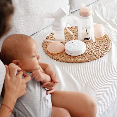 Suavinex - Pack Extractor manual de leche materna. incluye Biberon anticólicos de silicona + 3 Bolsas almacenaje con tapón + Tarro almacenaje. Sacaleches manual