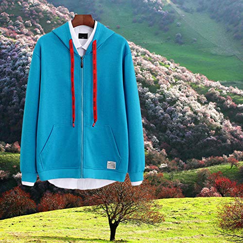 Sudadera básica con capucha para hombre, personalidad, moda, sudadera, para hombre, tiempo libre, sudadera, Oversize, hombre, primavera, sección fina con cremallera, uso diario, NY-706 gris XXXL