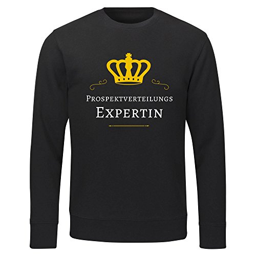 Sudor-camiseta de cuello redondo larga folleto distribución de expertos damas Gr, S a colour negro 2XL Negro negro Talla:xx-large