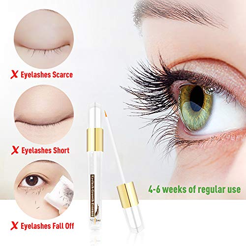 Suero de Crecimiento de Pestañas y Cejas, Eyelash Enhancer Serum Crece y Alarga tus Pestañas Naturales, Serum de Reforzador 3 ml
