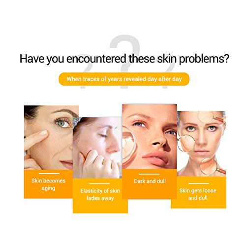 Suero hidratante para la piel, suero para el cuello y la cara, antienvejecimiento, suero de oro de 24 quilates, líneas finas, levanta y suaviza el suero iluminador de la piel para una piel joven