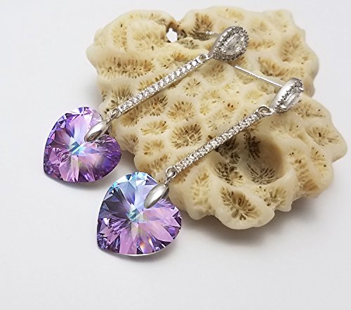 SUE'S SECRET Mujer metal común cuadrado purpura cristal