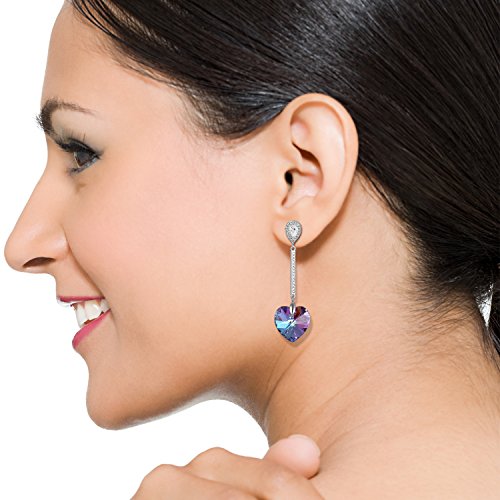 SUE'S SECRET Mujer metal común cuadrado purpura cristal