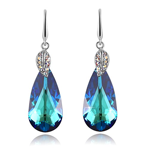 SUE'S SECRET Mujer Rodio talla pera azul cristal