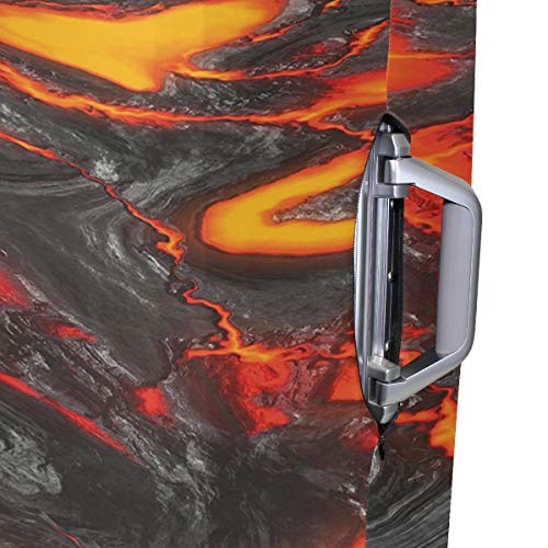 SUHETI Cubierta de Protector Equipaje con Cremallera,Magma fluente Caldo colorato Vibrante di Lava fusa,Funda Maleta Suave elástico de Anti-Polvo（XL 29-32 in）