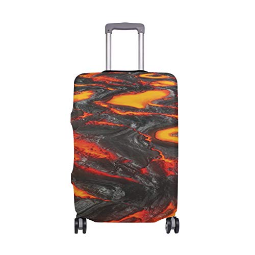 SUHETI Cubierta de Protector Equipaje con Cremallera,Magma fluente Caldo colorato Vibrante di Lava fusa,Funda Maleta Suave elástico de Anti-Polvo（XL 29-32 in）