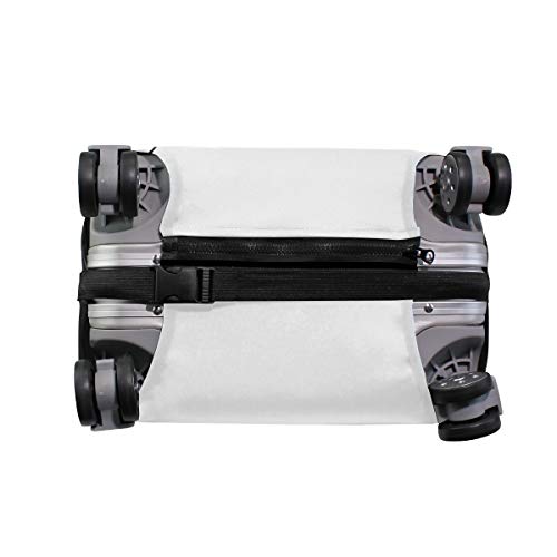 SUHETI Cubierta de Protector Equipaje con Cremallera,Semi romantici del dente di Leone che soffiano Vento Tema lanuginoso del Fiore romanzesco,Funda Maleta Suave elástico de Anti-Polvo（S 18-20 in）