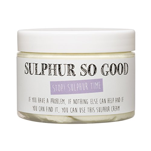Sulphur So Good - Crema de azufre al 5% con aceites esenciales relajantes, 150 ml - Whytheface - Apto para uso en todo tipo de piel