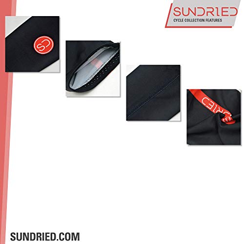 Sundried Calentadores de Ciclo del Brazo Mangas para los Ciclistas Mejor Invierno Accesorios de Ciclismo y Ropa Armwarmers térmicos (Negro, M)