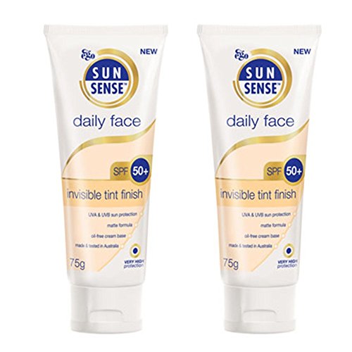 SunSense Daily Face SPF50+ Invisible Tint Finish Sunscreen 75g by Ego