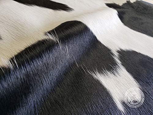 Sunshine Cowhides Alfombra de Piel de Vaca Blanco y Negro 190 x 160 cm Pieles de Sol