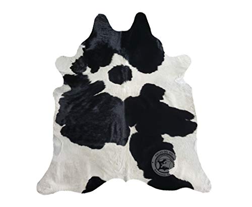 Sunshine Cowhides Alfombra de Piel de Vaca Blanco y Negro 190 x 160 cm Pieles de Sol