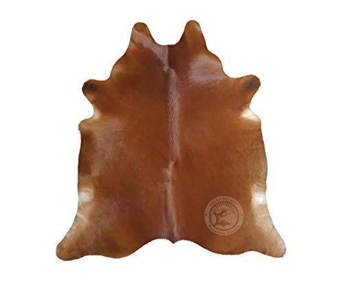 Sunshine Cowhides Alfombra de Piel de Vaca Marrón 190 x 160 cm Pieles del Sol
